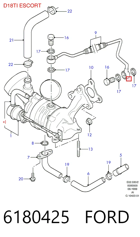 Compre Vedante de tubo coletor de escape Ford Fiesta 