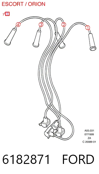 Compre Fios de alta voltagem, kit Renault 11 