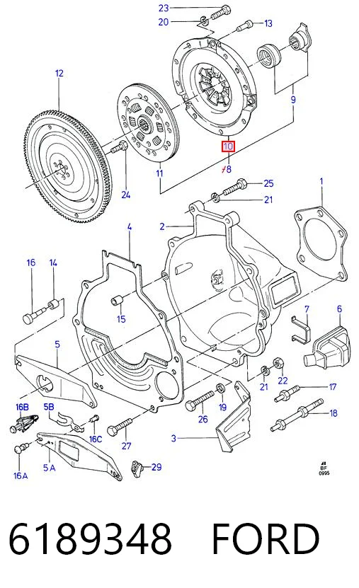 Cesta de embraiagem para Ford Transit III V