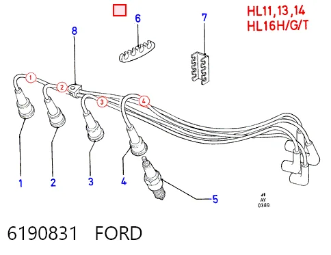 Vela de ignição Ford Escort preço, a partir de 2,03 USD