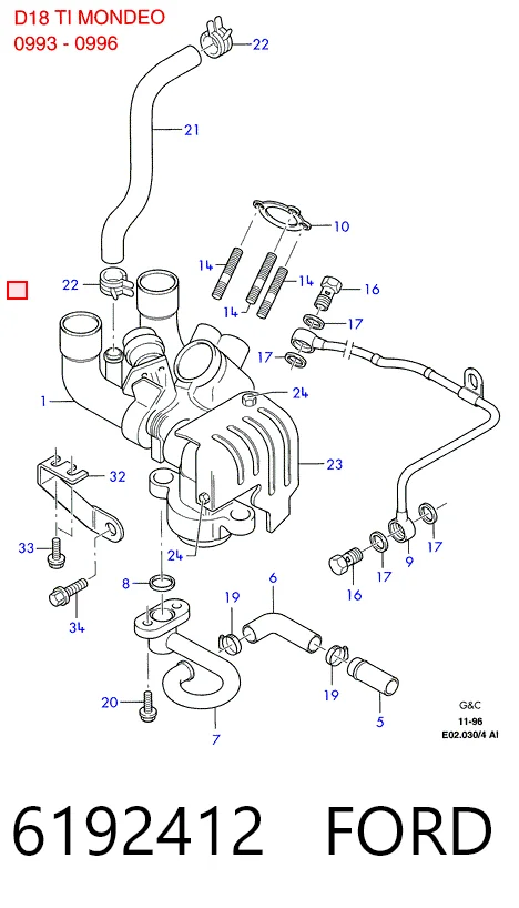 Turbina para Ford Escort CLASSIC TOURING ANL
