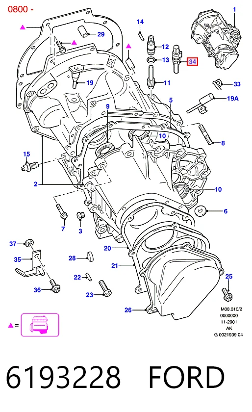 Sensor de velocidade Ford Escort VII ALL