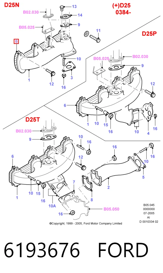 Compre Vedante de tubo coletor de escape Ford Transit 3