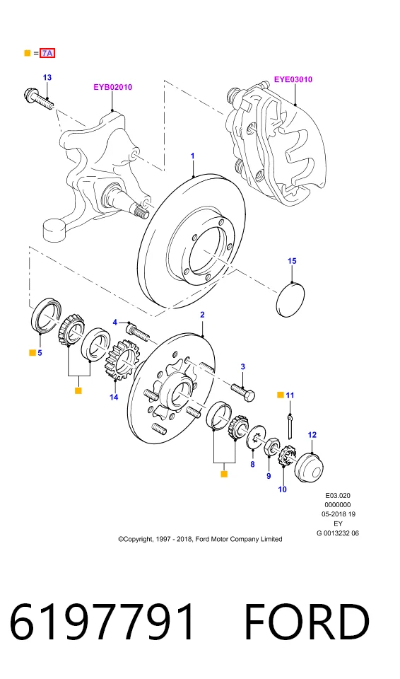 Rolamento de cubo dianteiro Ford Transit  E ao melhor preço