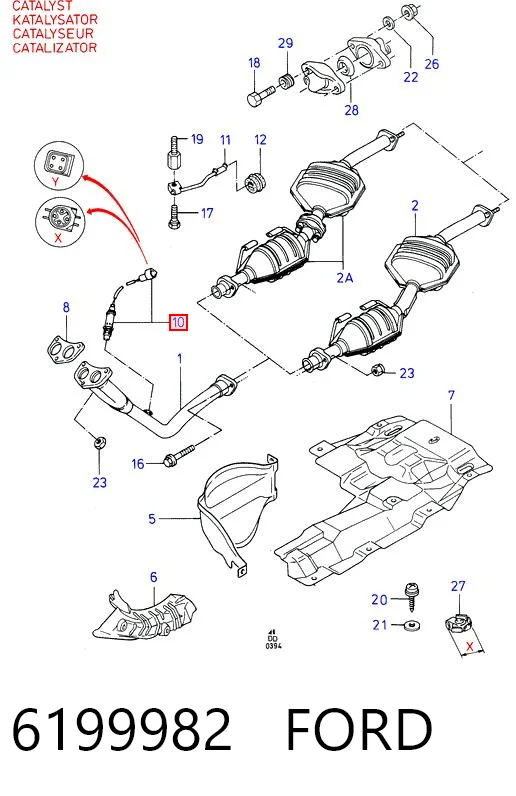 239 NGK Sonda lambda, sensor de oxigênio até o catalisador