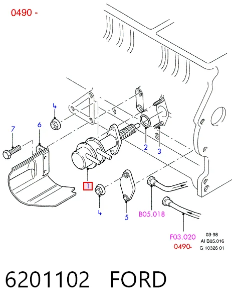 6201102 Ford Bomba de combustível mecânica