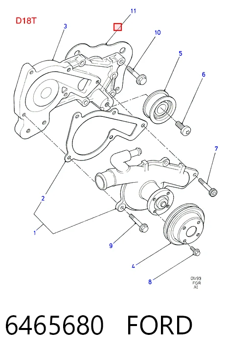  para Ford Focus I (DFW)