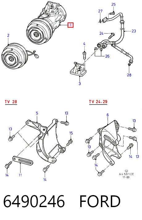 Compressor de aparelho de ar condicionado Ford Sierra preço, a partir de 61,13 USD