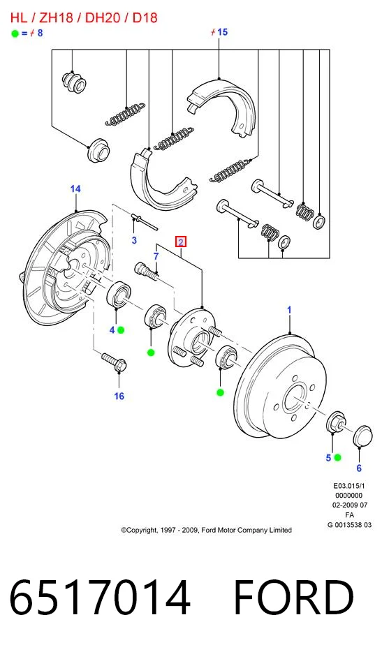 Cubo dianteiro para Ford Escort GAL