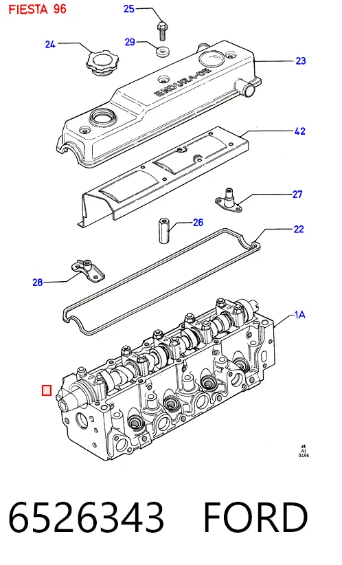 Vedante de cabeça de motor (CBC) para Ford Fiesta Mk3 GFJ