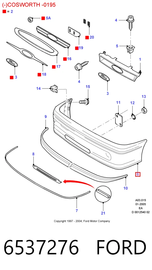 Pára-choque dianteiro para Ford Orion III GAL