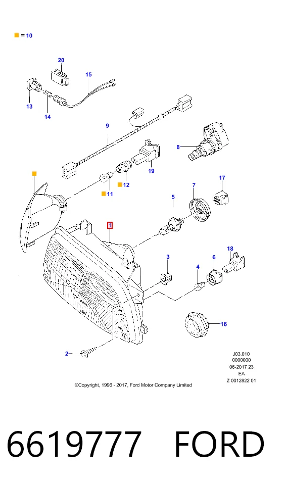 Compre Luz direita Ford Escort 5