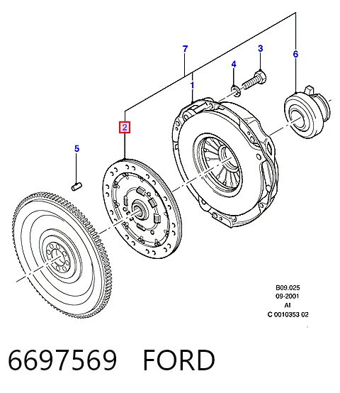 Disco de embraiagem para Ford Transit IV T