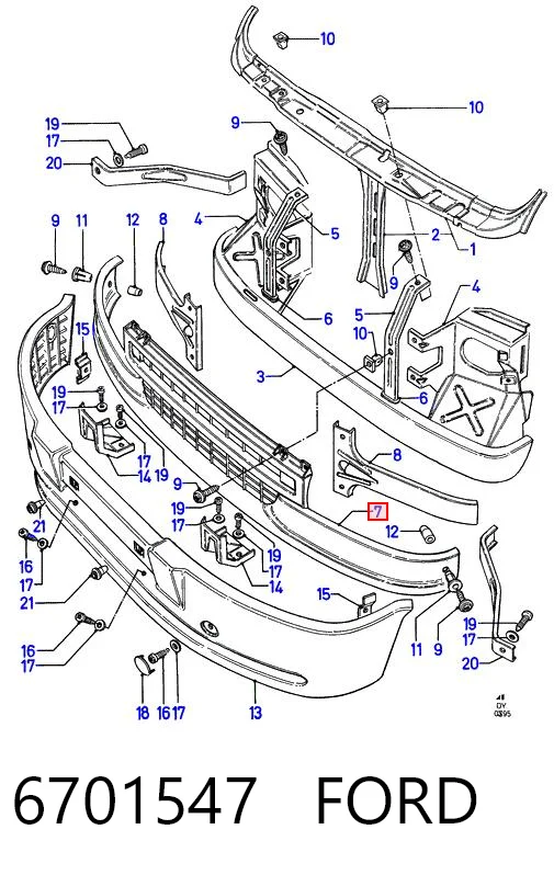 Grelha do radiador para Ford Transit E