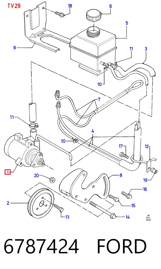 Compre Bomba da Direção hidrâulica assistida Ford Transit 4