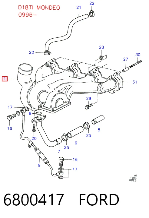 Turbina Ford Escort CLASSIC TOURING ANL