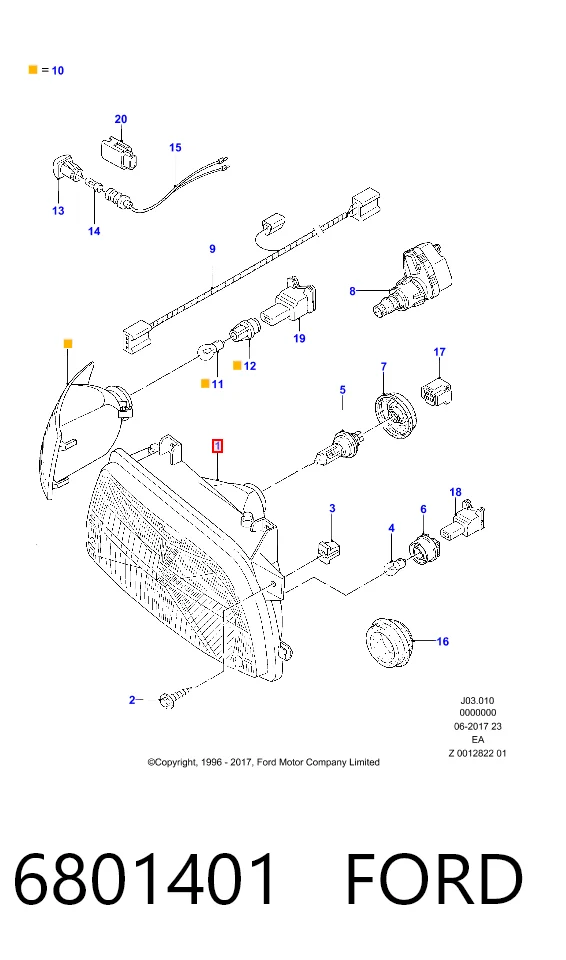 Compre Luz direita Ford Escort 5