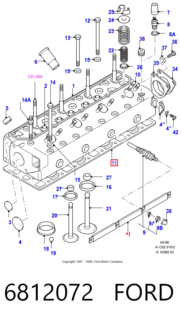 Compre 0209C3 Peugeot/Citroen Vedante de cabeça de motor (CBC)