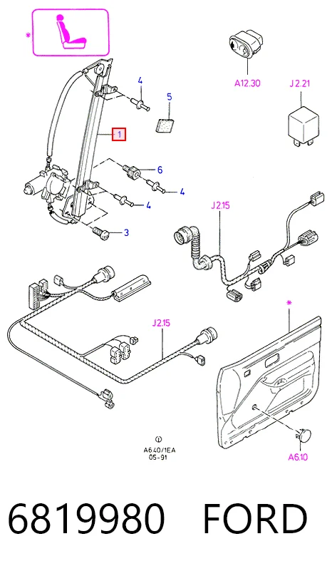 Compre AC238 Magneti Marelli Mecanismo de acionamento de vidro da porta dianteira direita