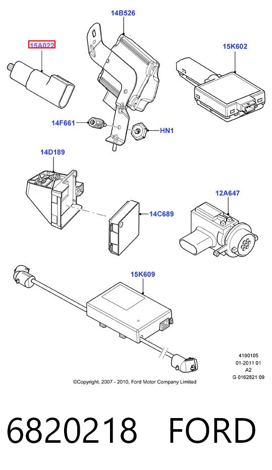 6820218 Ford Sensor de temperatura do meio ambiente