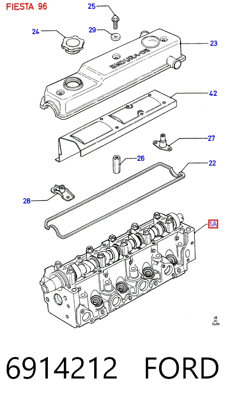 Cabeça de motor (CBC) para Ford Escort VI GAL