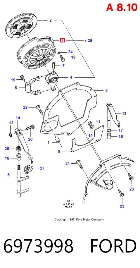 Cesta de embraiagem Ford Fiesta preço, a partir de 65,44 USD