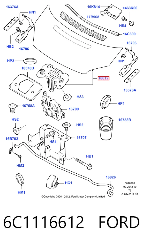 Capota Ford Transit VI V347/8