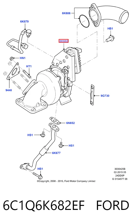 6C1Q6K682EF Ford Turbina