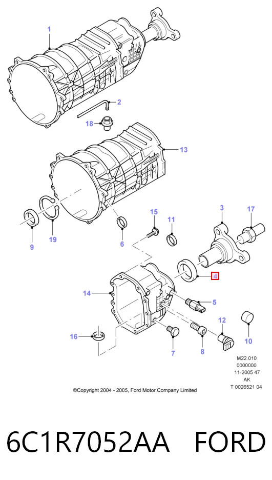 6C1R7052AA Ford