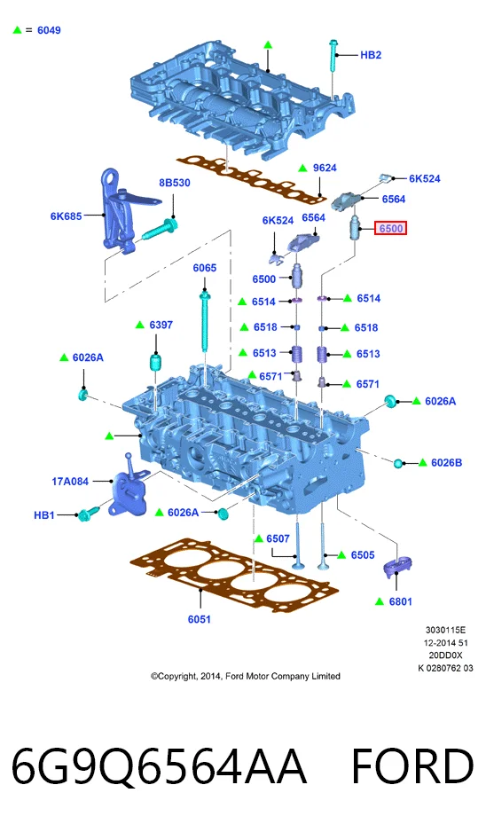 SU001A3049 Toyota Compensador hidrâulico (empurrador hidrâulico), empurrador de válvulas