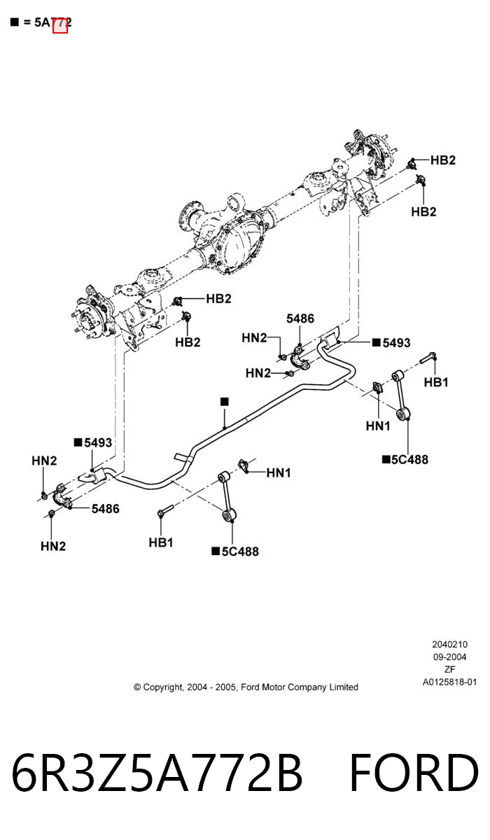 Estabilizador traseiro para Ford Mustang  