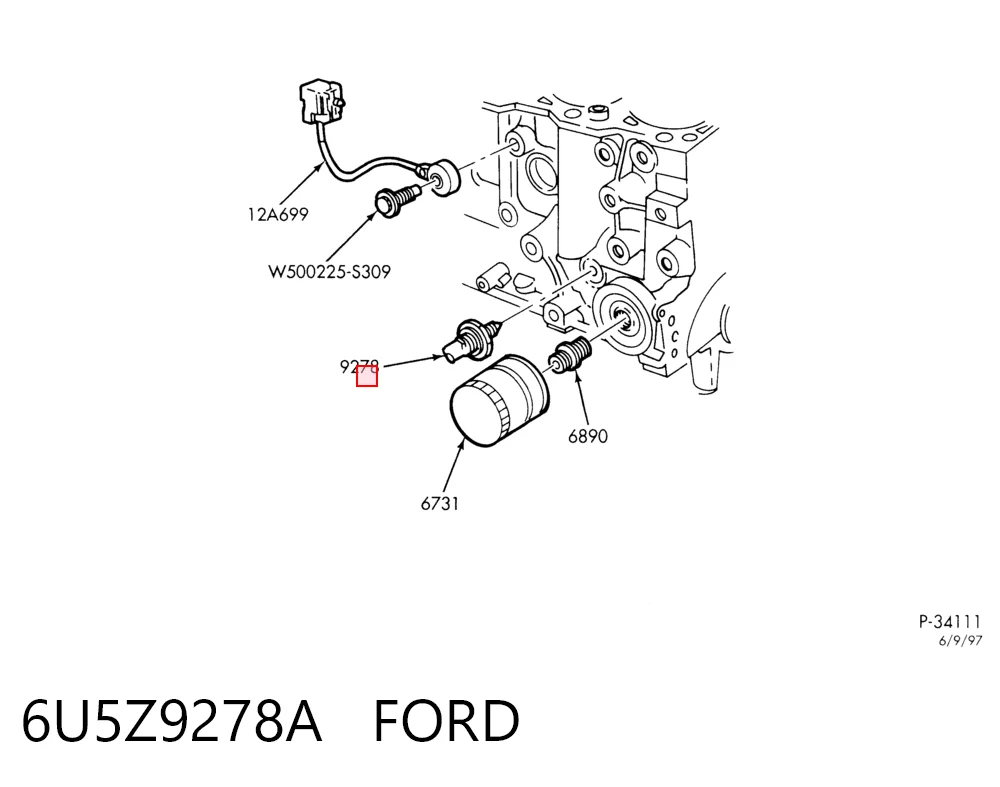 Sensor de pressão de óleo Ford Escape preço, a partir de 9,03 USD