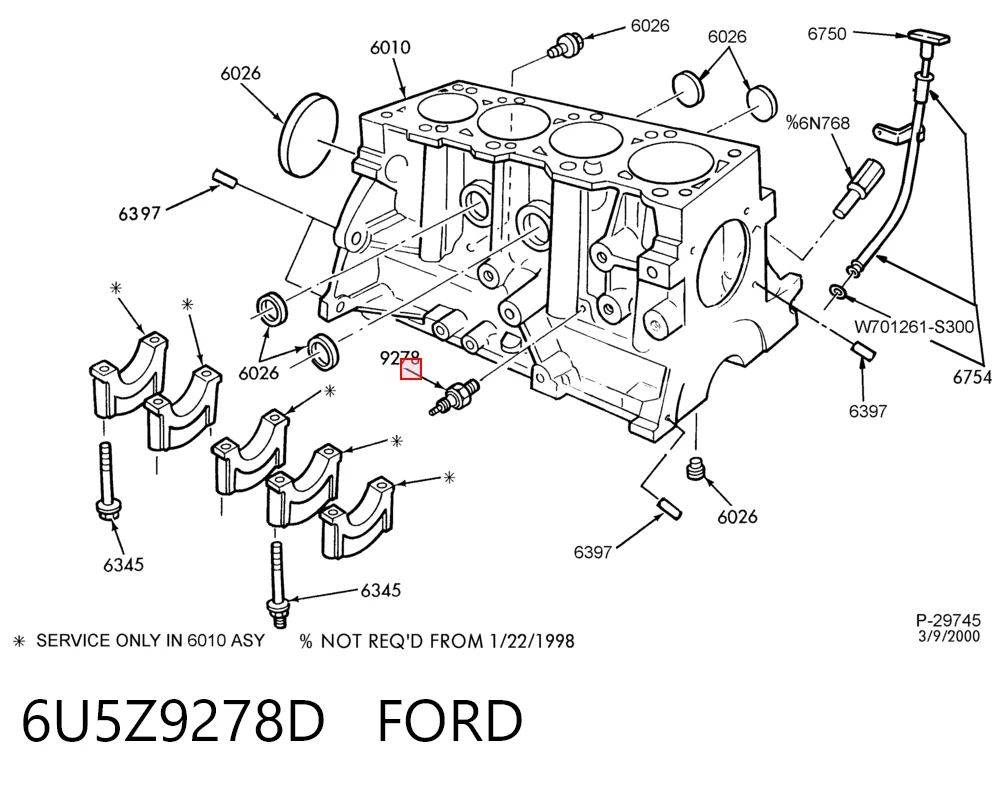 Sensor de pressão de óleo Ford Escape  