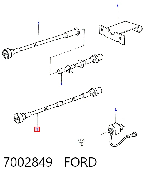 Compre Cabo de acionamento de velocímetro Ford Escort 