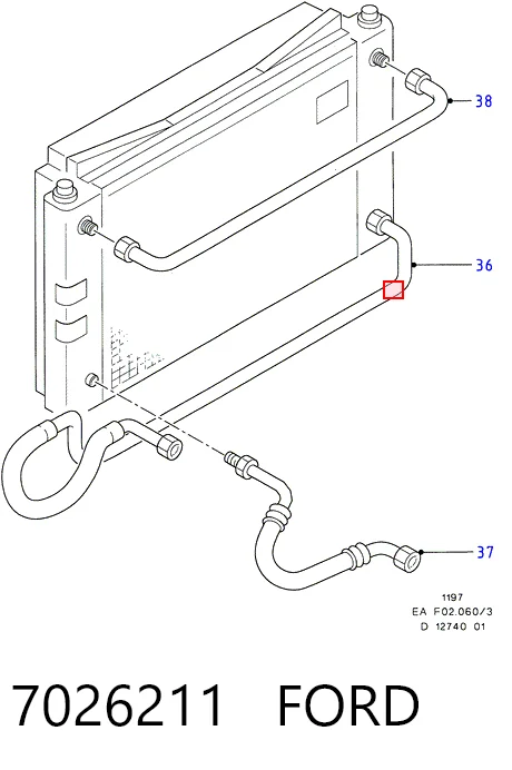  Ventilador elétrico de esfriamento montado (motor + roda de aletas) Ford Escort '95 сaixa (AVL) (1995 - 2001) '95