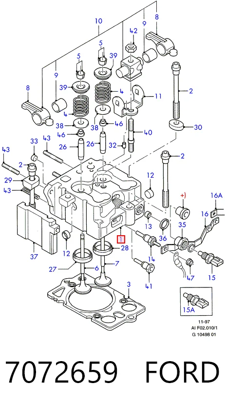 Cabeça de motor (CBC) para Alfa Romeo 33 907A