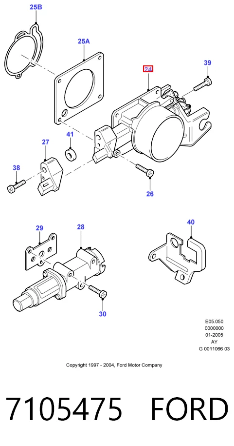 Válvula de borboleta montada para Ford Fiesta Mk3 GFJ