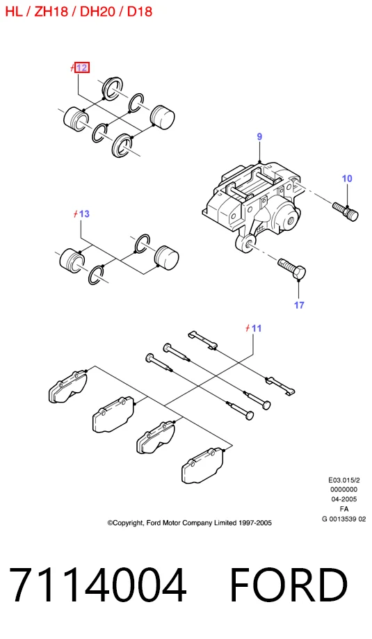 Compre Kit de reparação de suporte do freio traseiro Mercedes V 
