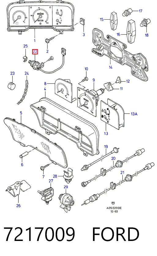 Sensor de velocidade Ford Transit IV E