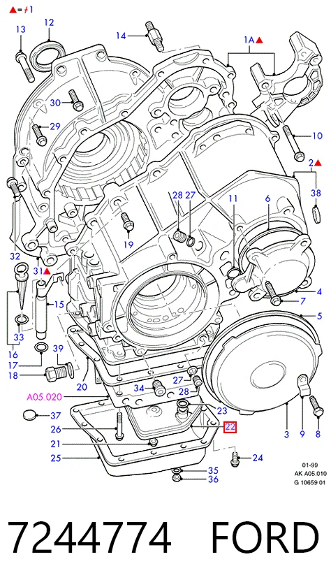 Filtro da Caixa Automática de Mudança Ford Escort VII GAL, AAL, ABL ao melhor preço