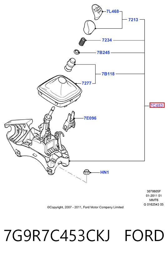 Mecanismo de mudança (ligação) Ford Mondeo IV CA2