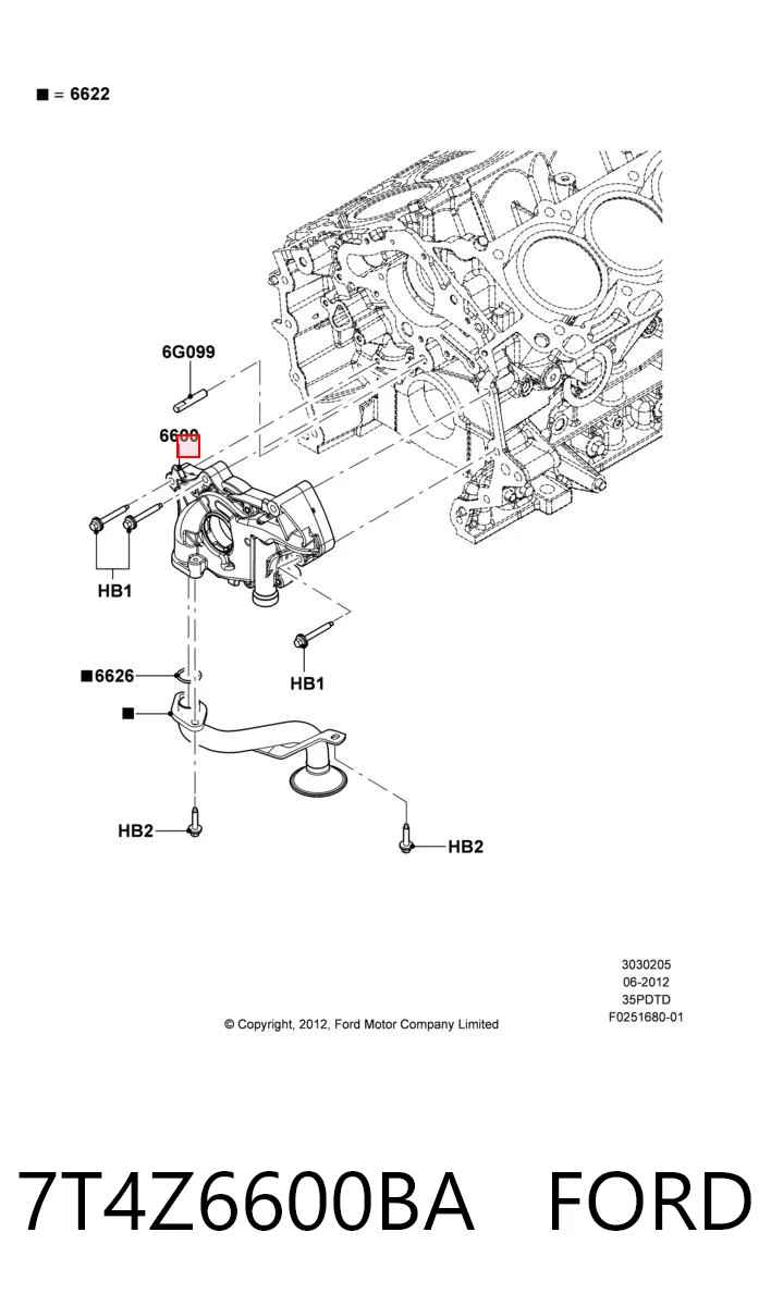 Bomba de óleo para Ford Explorer  U5