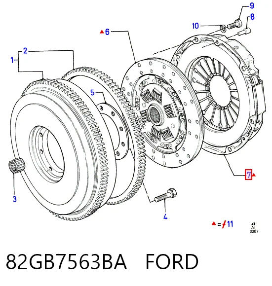  Cesta de embraiagem Ford Sierra I carrinha (BNC) (1982 - 1986) I