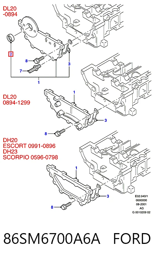 Vedação da árvore distribuidora de motor para Peugeot 205 I 741A, C