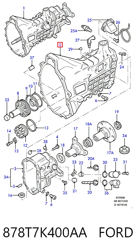 Caixa de Mudança montada (caixa mecânica de velocidades) para Ford Sierra II GBC,GBG