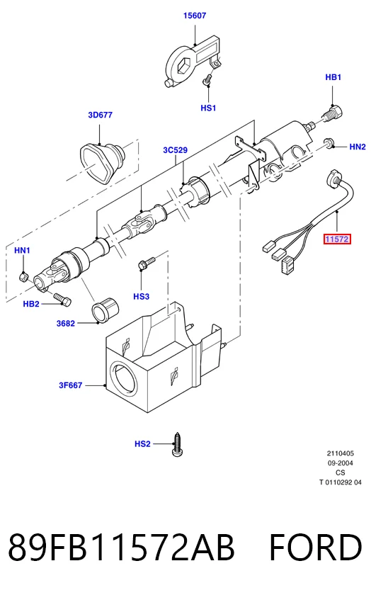 Grupo de contato de fecho de ignição Ford Transit III V