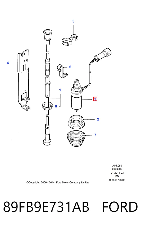  Sensor de velocidade Ford Fiesta Mk3 hatchback (GFJ) (1989 - 1995) Mk3