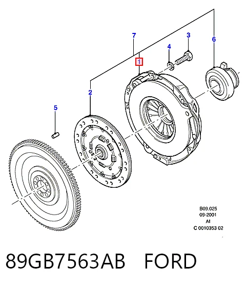 Cesta de embraiagem Ford Transit IV T