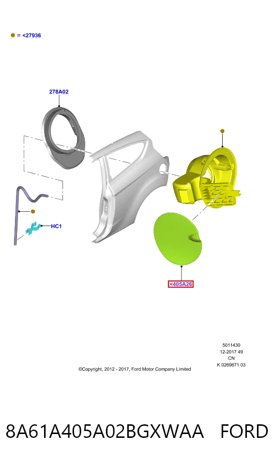 Alcapão do tanque de combustível Ford Fiesta preço, a partir de 13,45 USD