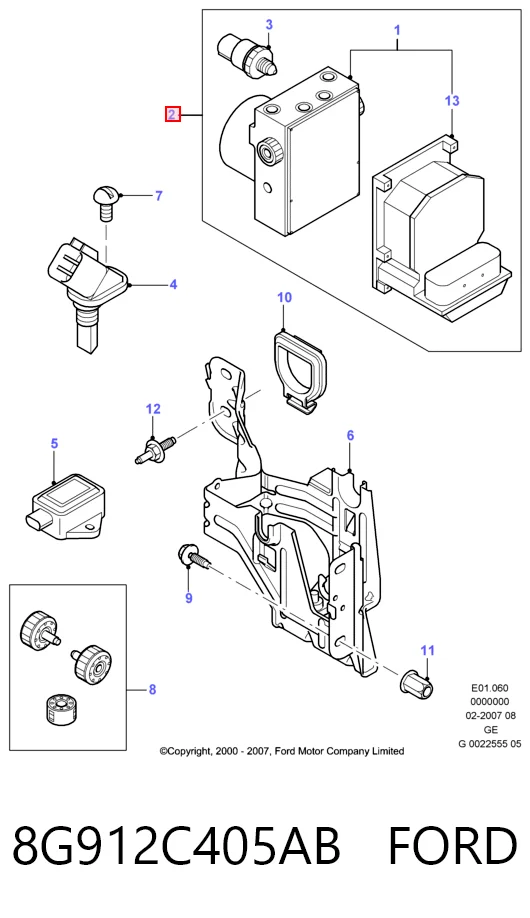 0265225340 Bosch Unidade hidráulico de controlo ABS